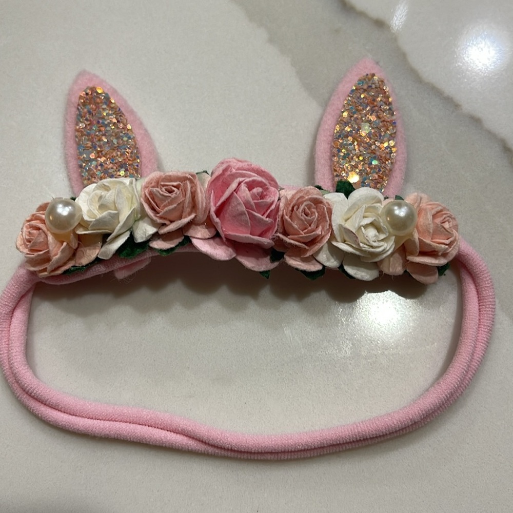 Baby Easter bunny headband